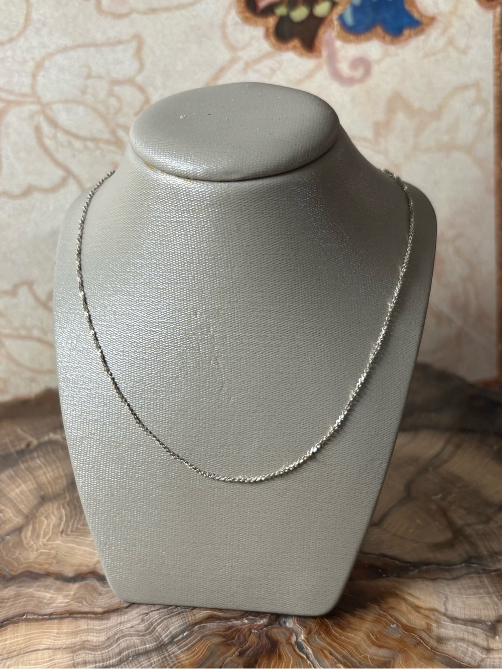 Classic Sterling Silver Twisted Chain Necklace